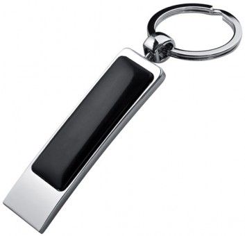Metal key ring with black application 9788307